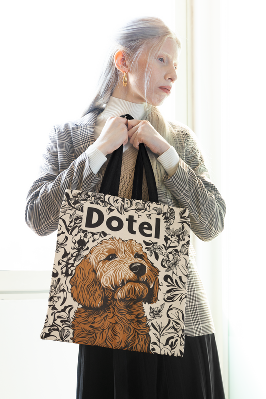 Dotel Canvas Tote Bag – Cockapoo Edition